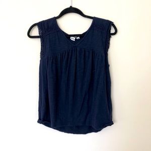 Navy Blue Dress Blouse